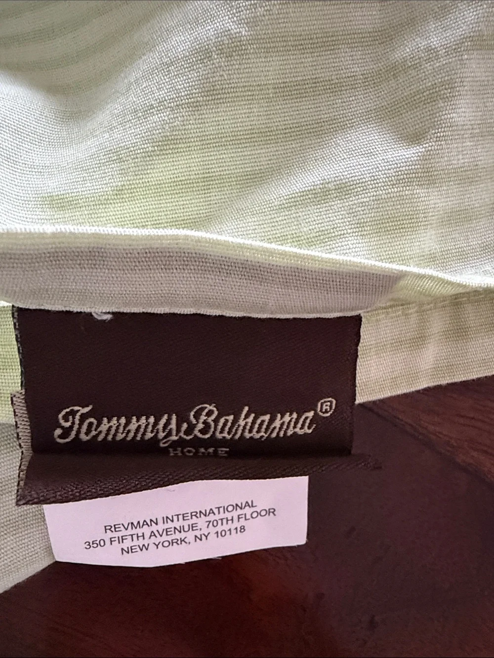 Soft Stripe Cotton Bed Skirt- Light Green
